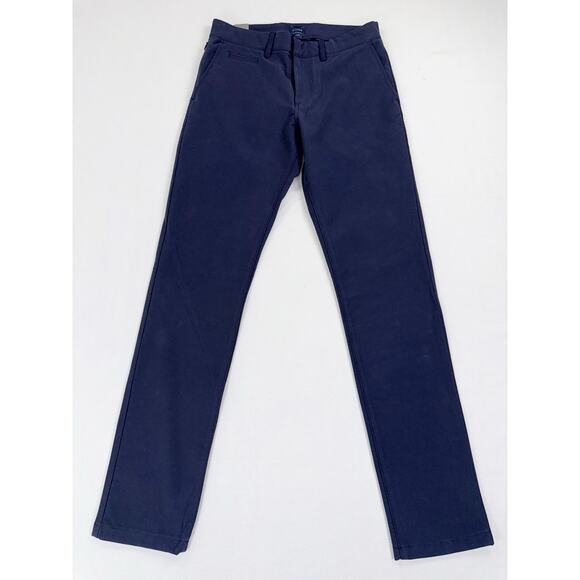 J Crew Men's 484 Slim Fit Midweight Tech Pant 29 x 32 Navy Blue Narrow Leg - Picture 3 of 16